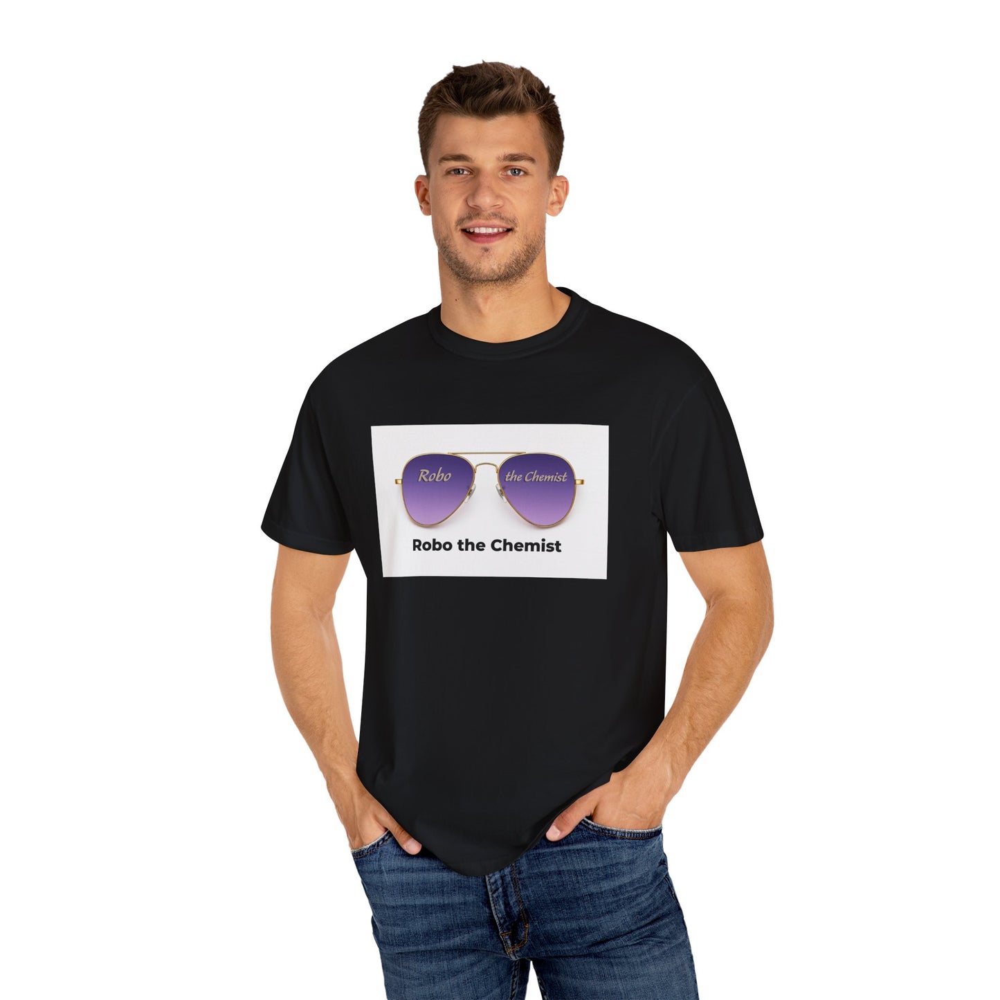 Signature Sunglasses Unisex Tee - House Music Artist Robo the Chemist